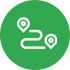 Live tracking of the journey with navigation
