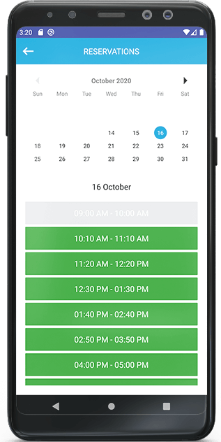 Explore booked reservations