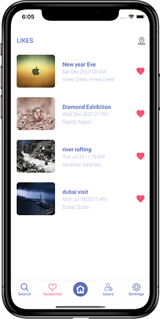 Like Event List