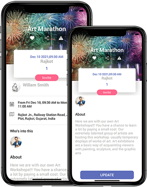 View Created Event