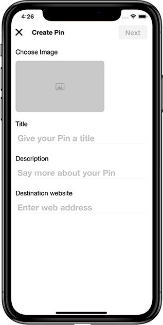 Create Pin