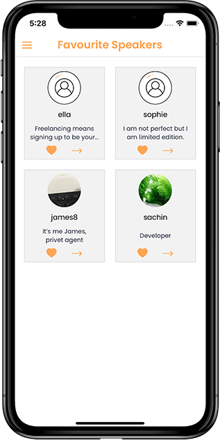 Favorite and unFavorite Speaker