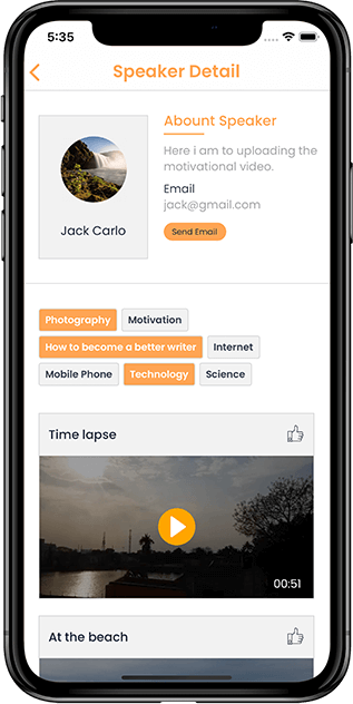 Speaker Details In The Filter View